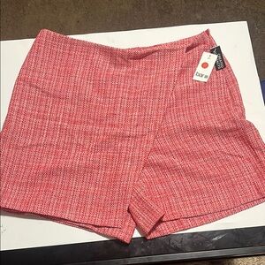 Bar III Women's High Waist Red Shorts